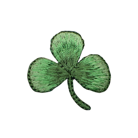 Three-Leaf Shamrock Embroidered Patch - 2" - Iron On - supplier view 1