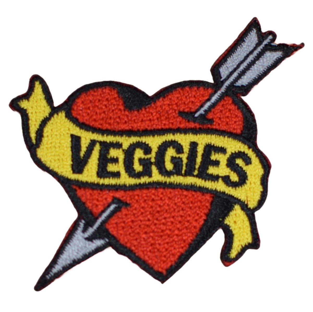 Vegetables Embroidered Patch — Iron On 2.25" on white background