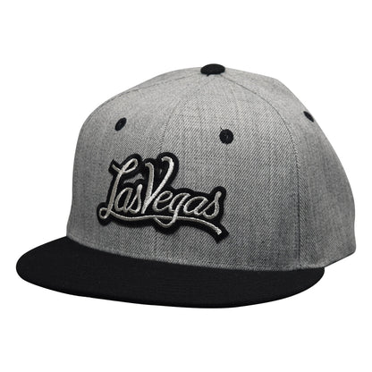 Las Vegas Snapback Hat by LET'S BE IRIE - Heather Gray and Black - Let's Be Irie™