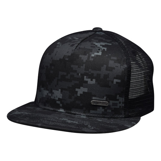 Digital Camo Trucker Hat with Metal Emblem by LET'S BE IRIE - Let's Be Irie™