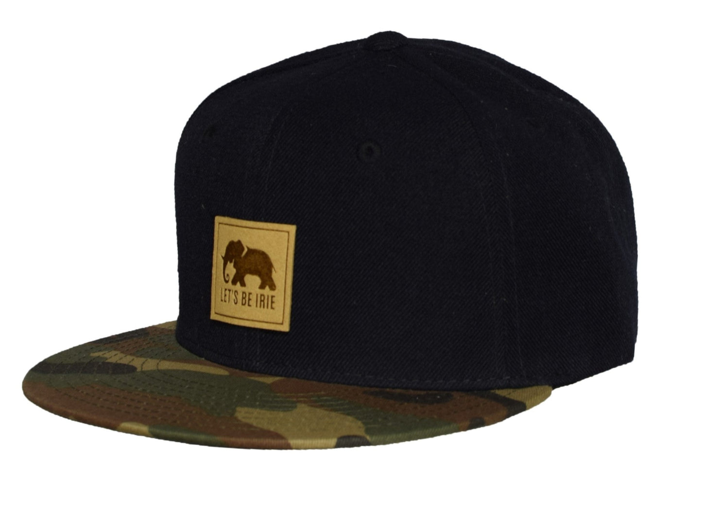 LET'S BE IRIE Snapback - Black and Camo - Let's Be Irie™