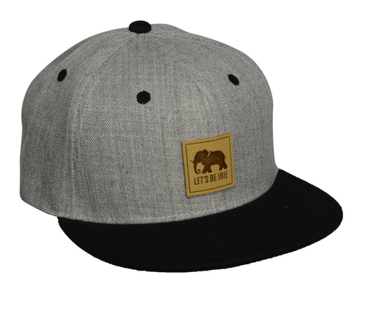 LET'S BE IRIE Snapback - Heather Gray and Black - Let's Be Irie™