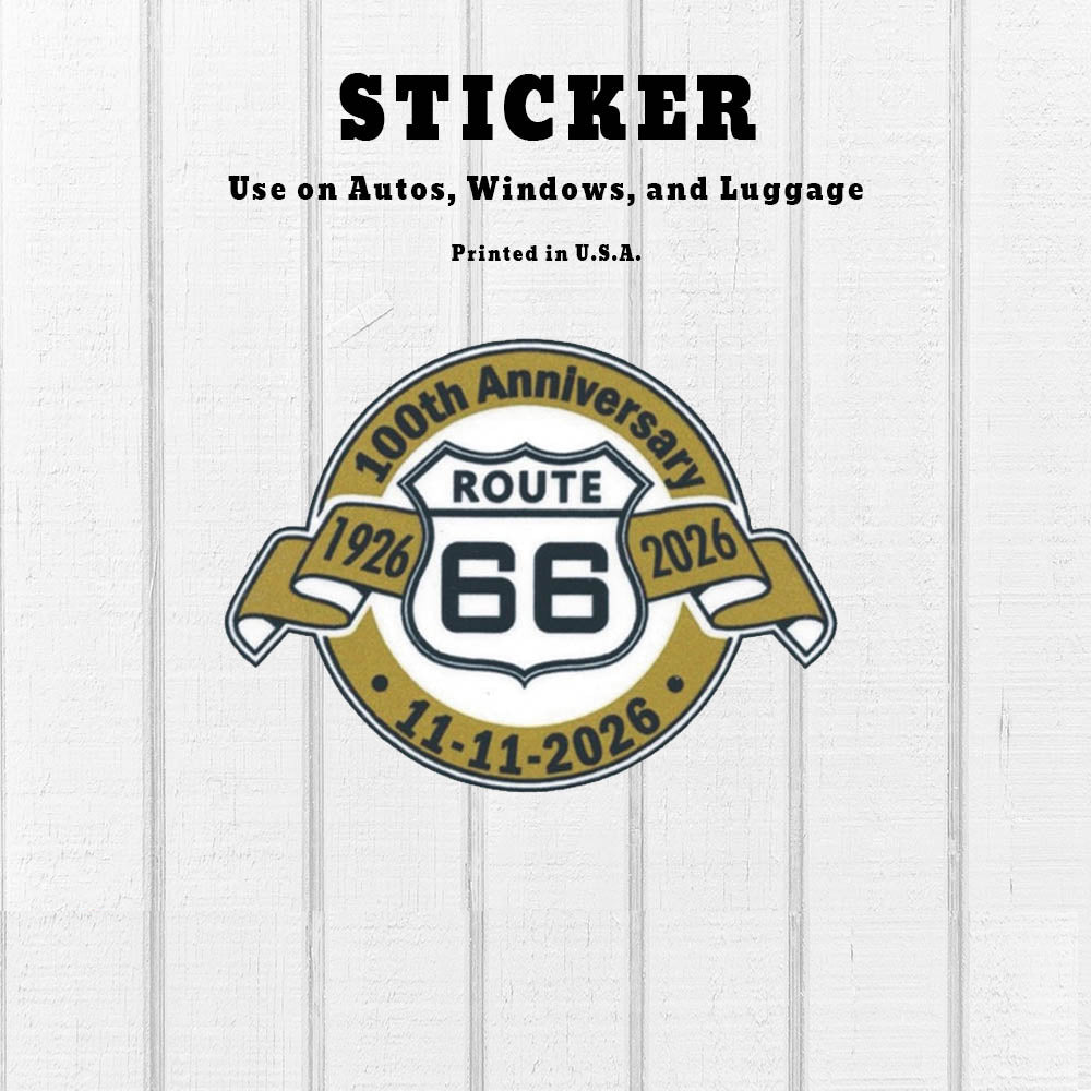 car sticker decal 100 year route 66 sticker
