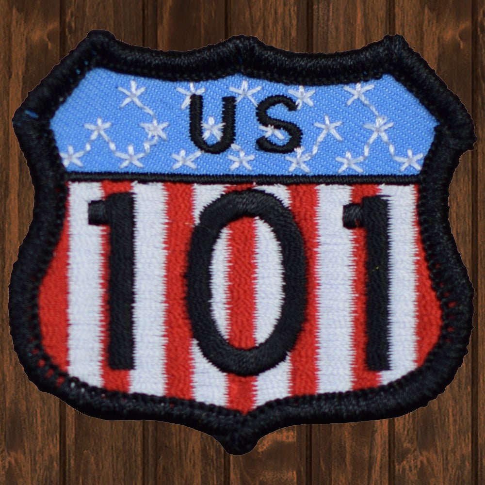 embroidered iron on sew on patch 101 usa