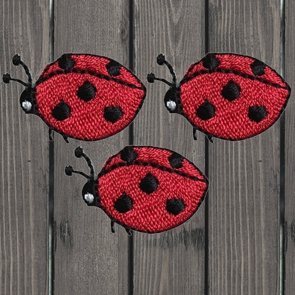 embroidered iron on sew on patch Ladybug 2