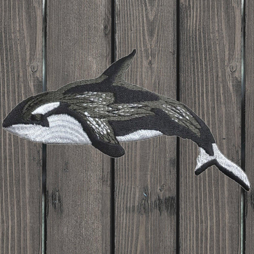 Orca Embroidered Patch — Iron On | Paddy's Patches