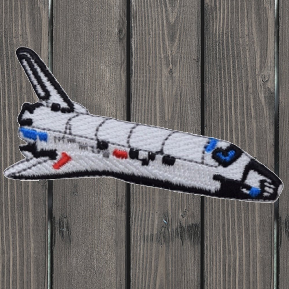 embroidered iron on sew on patch Space shuttle