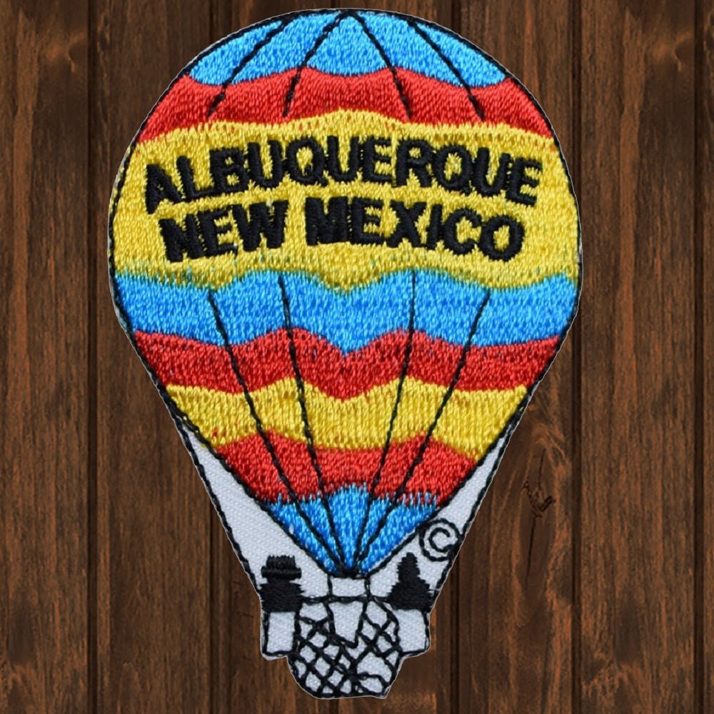 embroidered iron on sew on patch albuquerque new mexico balloon