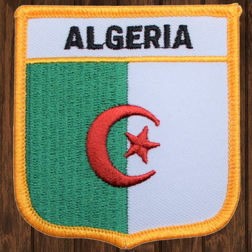 embroidered iron on sew on patch algeria