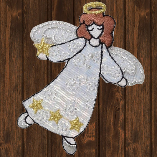 embroidered iron on sew on patch angel right