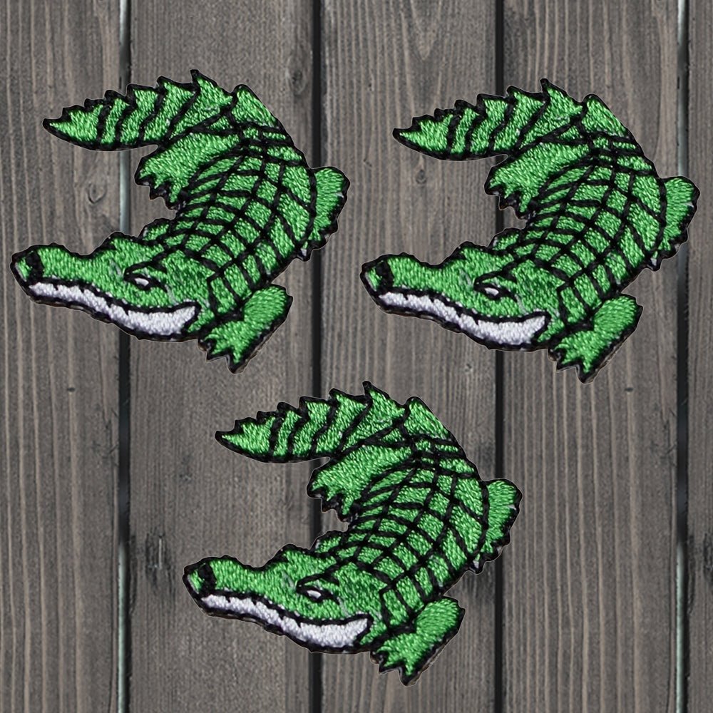 embroidered iron on sew on patch animal alligator