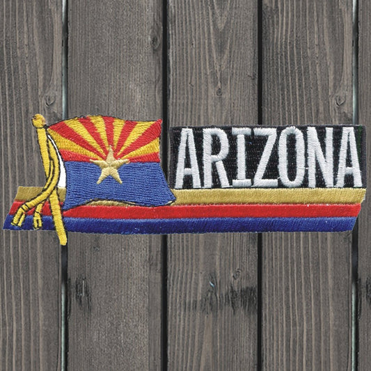embroidered iron on sew on patch arizona