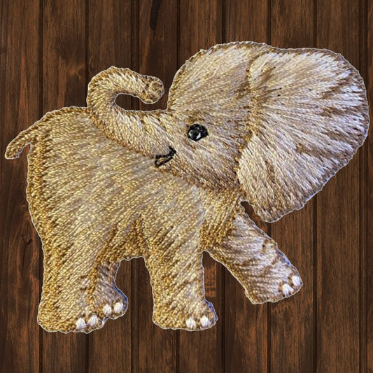 embroidered iron on sew on patch baby elephant