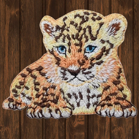 embroidered iron on sew on patch baby tiger