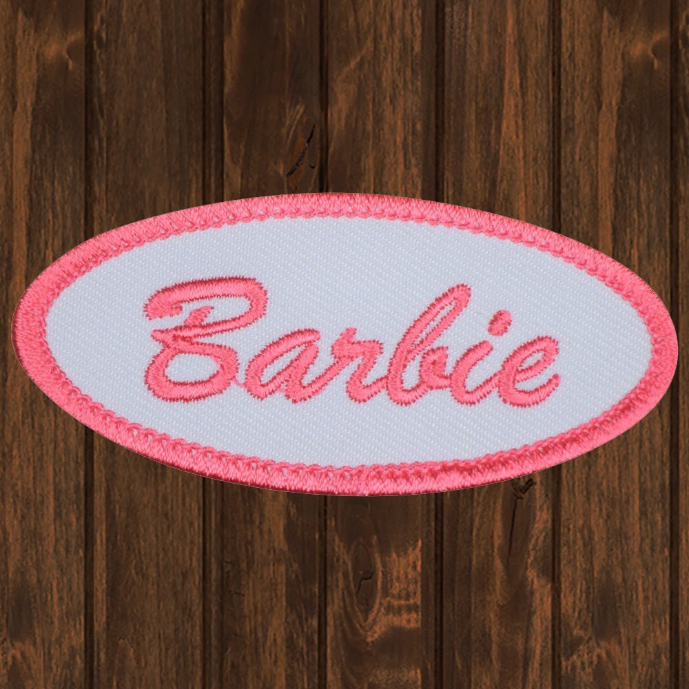 embroidered iron on sew on patch barbie
