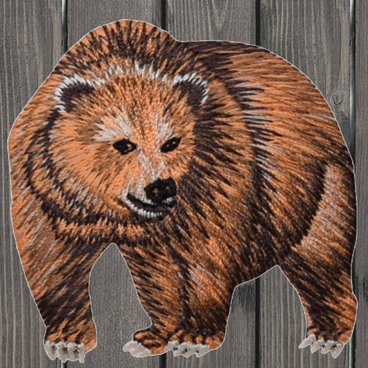 embroidered iron on sew on patch bear