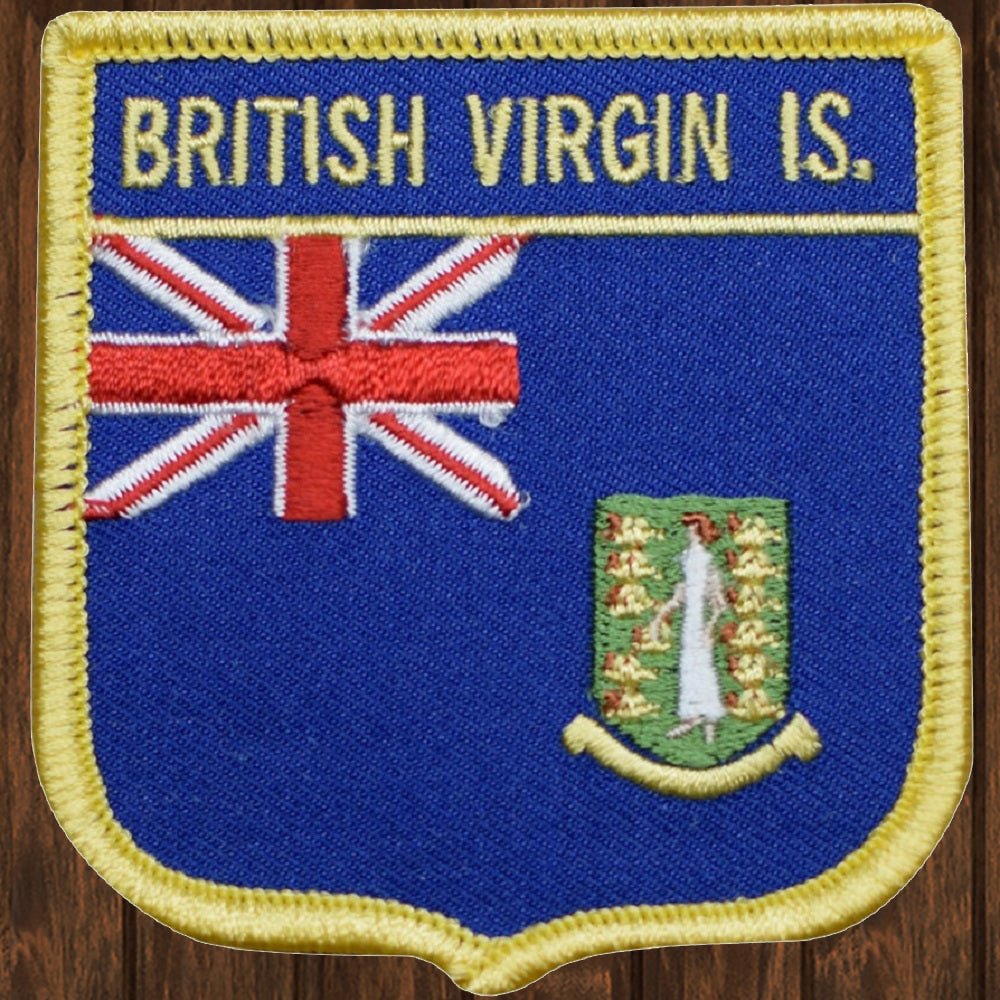 embroidered iron on sew on patch british virgin islands