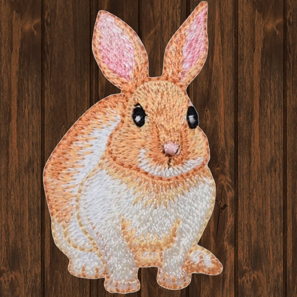 embroidered iron on sew on patch bunny rabbit