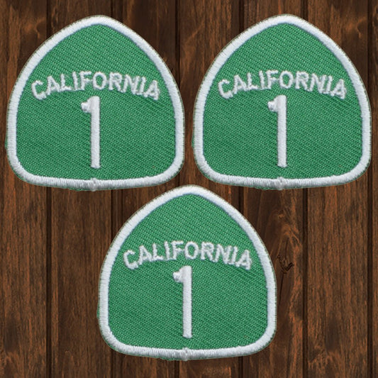 embroidered iron on sew on patch california 1