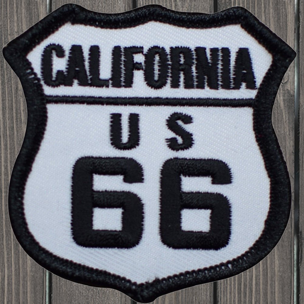 embroidered iron on sew on patch california u s 66
