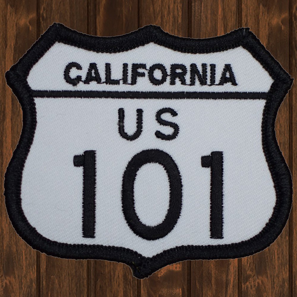 embroidered iron on sew on patch california us 101
