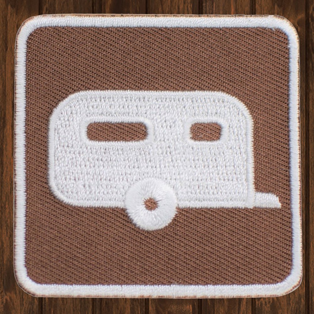 embroidered iron on sew on patch camper rv