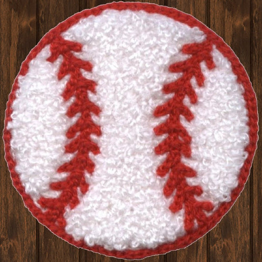 embroidered iron on sew on patch chenille baseball 2