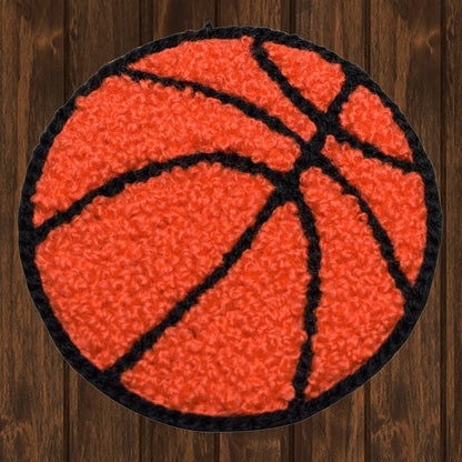 embroidered iron on sew on patch chenille basketball