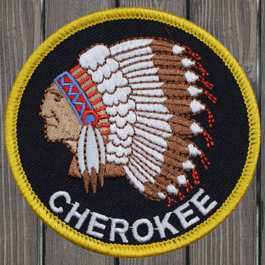 embroidered iron on sew on patch cherokee indian native american