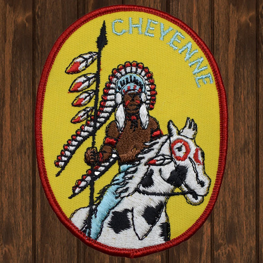 embroidered iron on sew on patch cheyenne