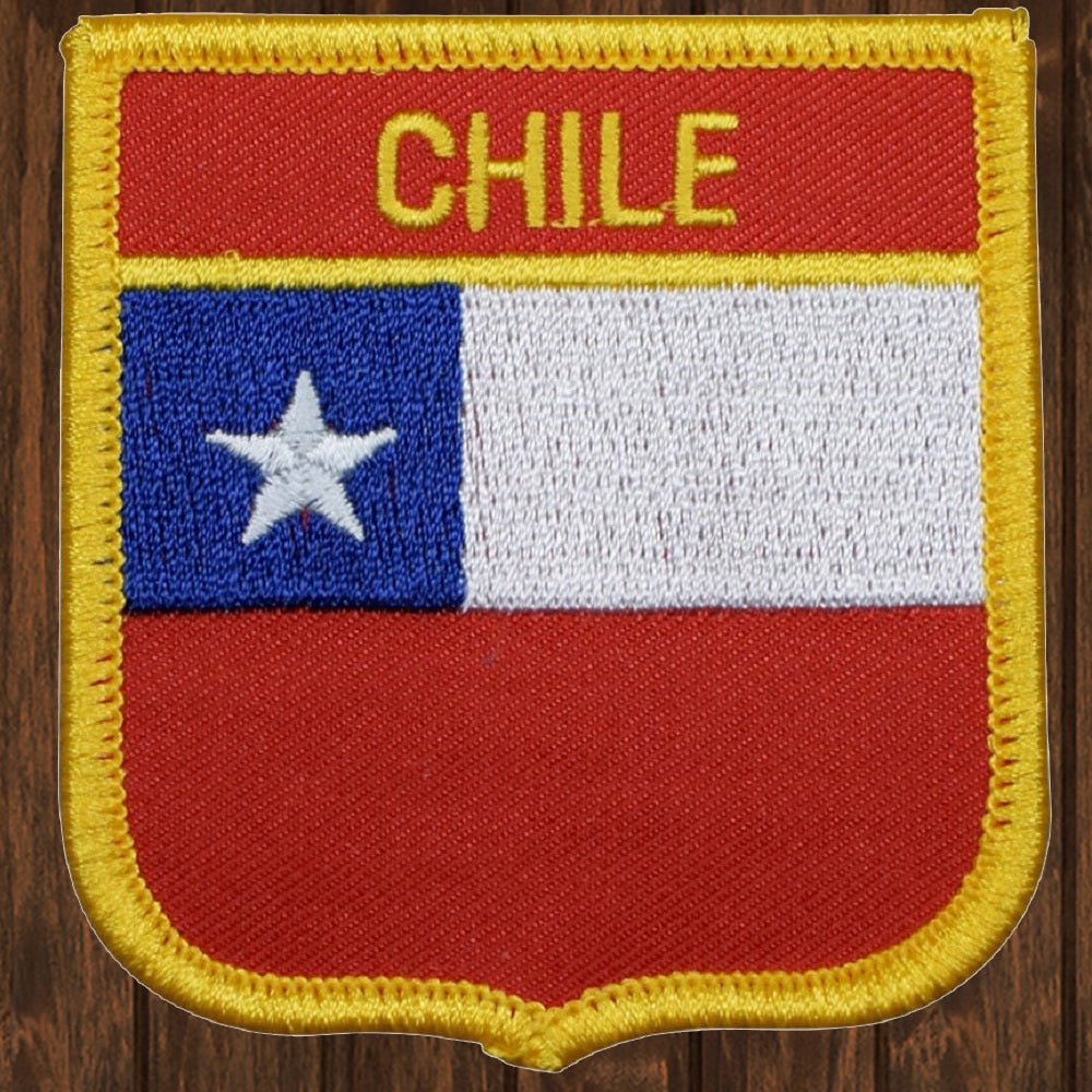 embroidered iron on sew on patch chile