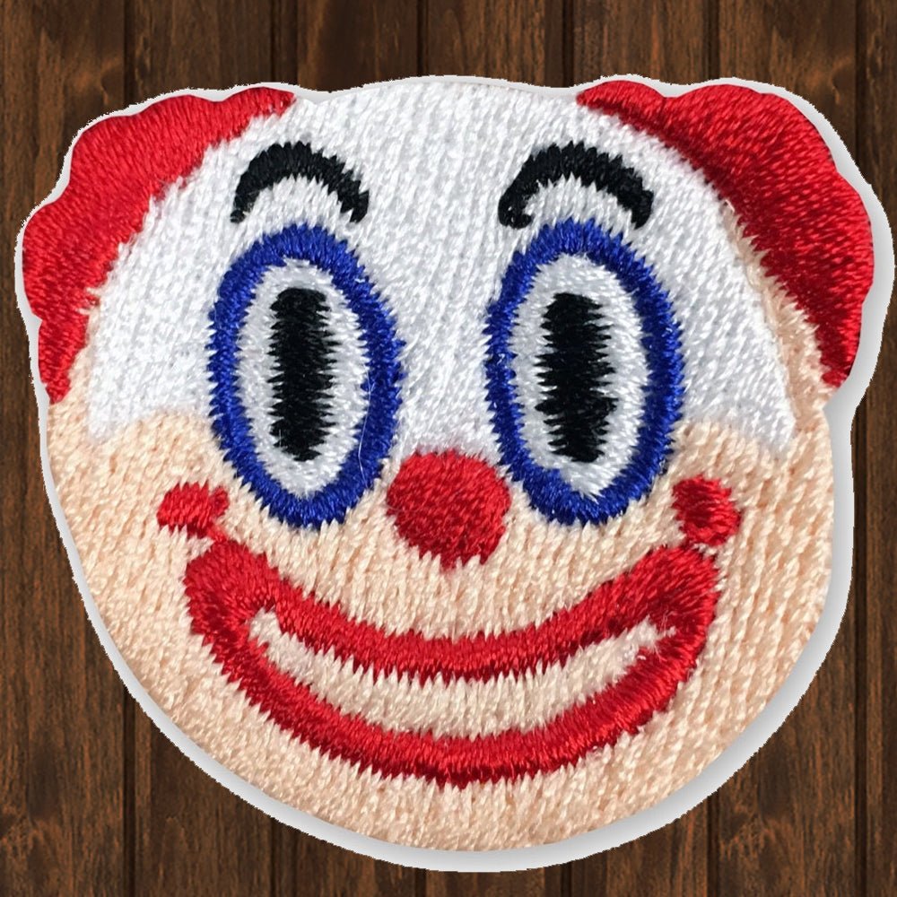 embroidered iron on sew on patch clown