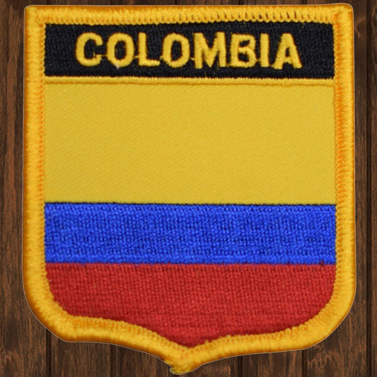 embroidered iron on sew on patch colombia