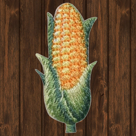 embroidered iron on sew on patch corn cob 2