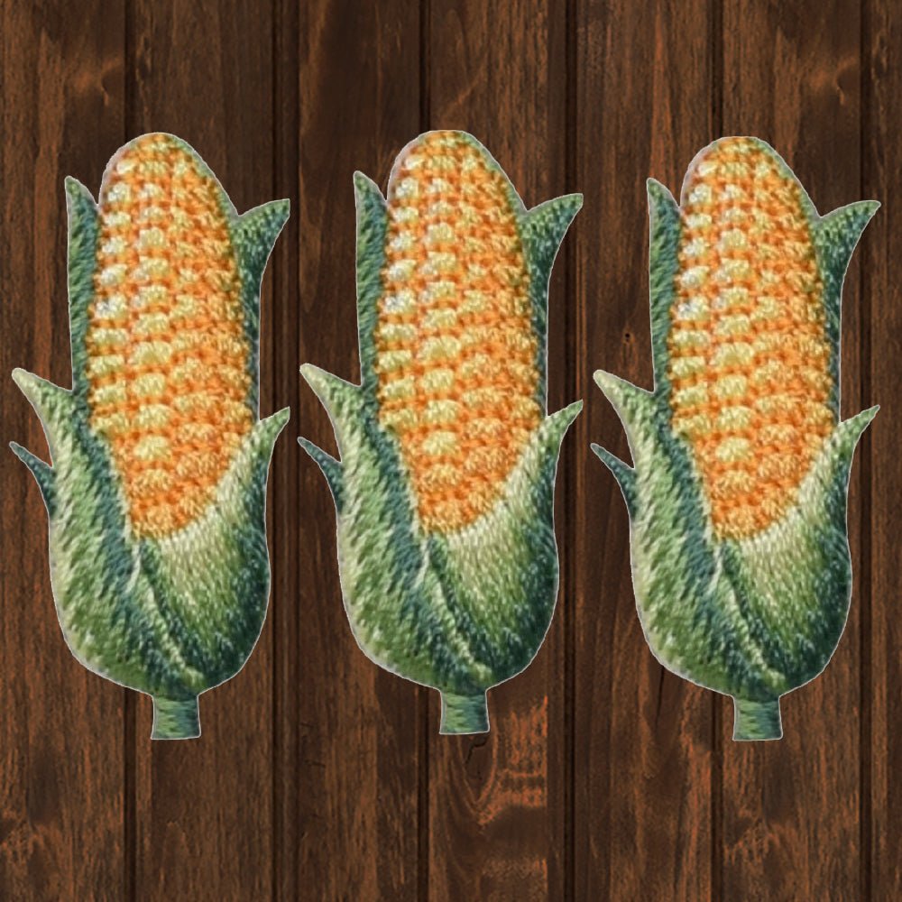 embroidered iron on sew on patch corn cob