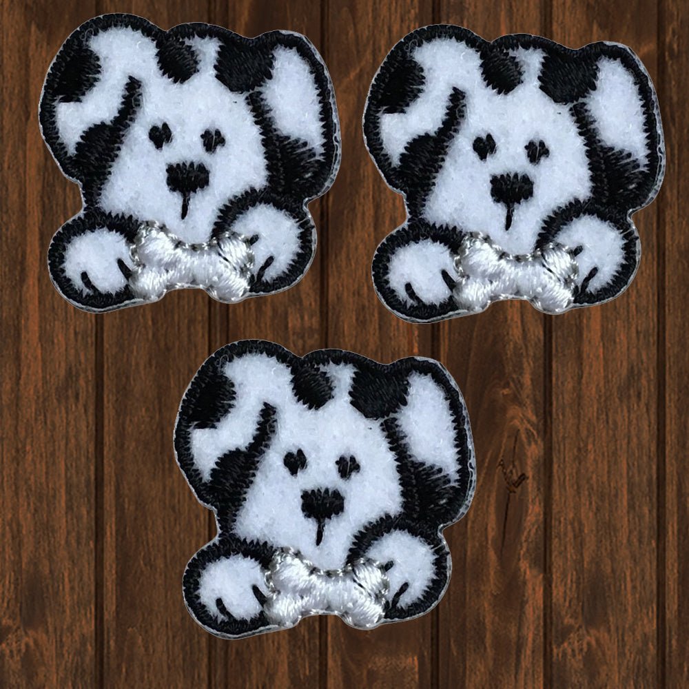 embroidered iron on sew on patch dalmation puppy