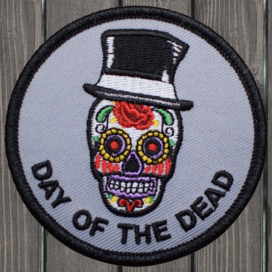 embroidered iron on sew on patch day of the dead