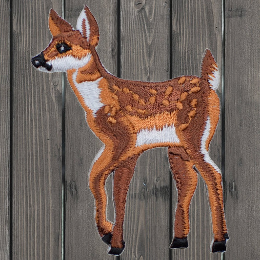embroidered iron on sew on patch deer