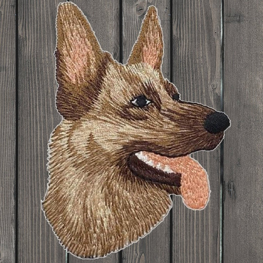 embroidered iron on sew on patch dog german shephard