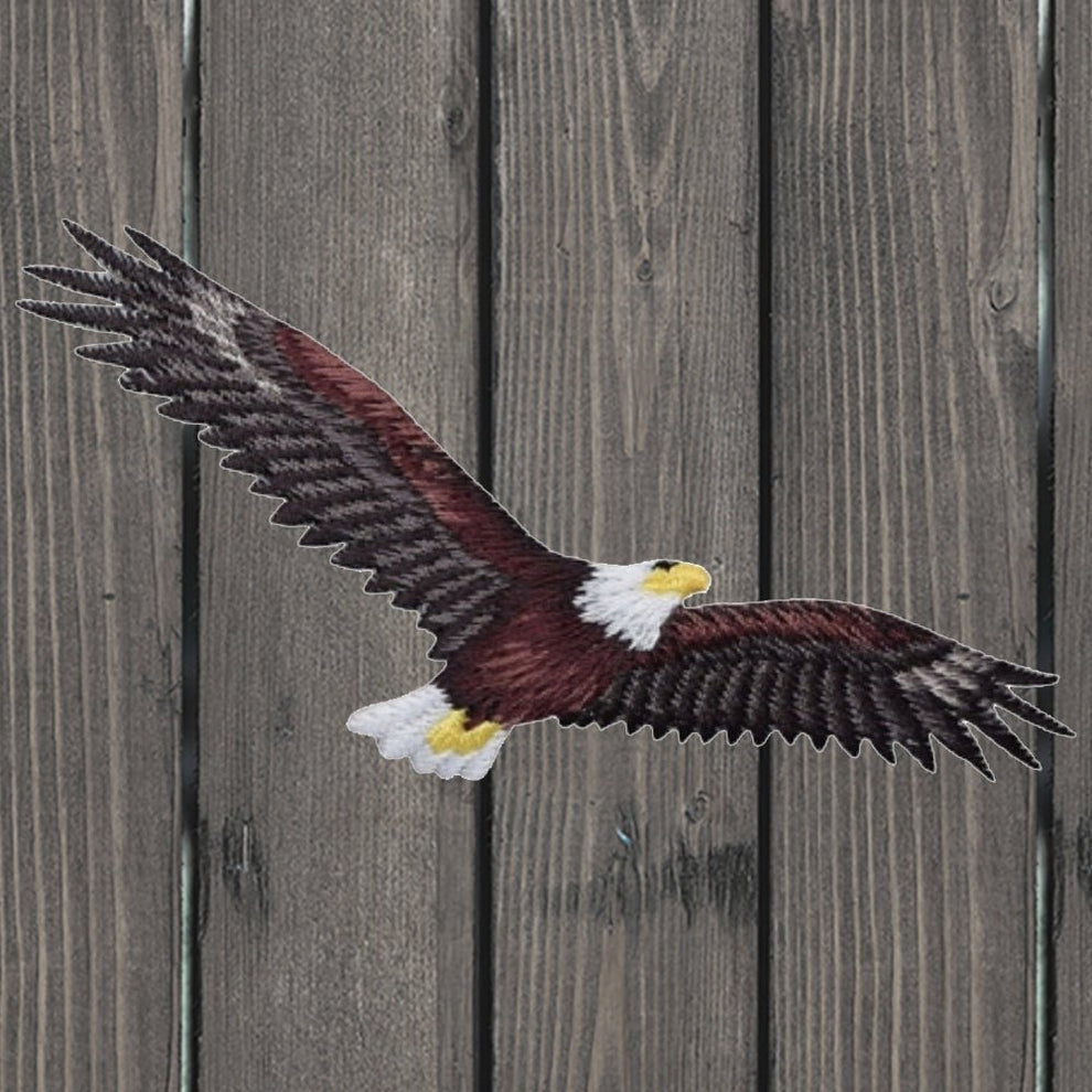 Bald Eagle Embroidered Patch — Iron On