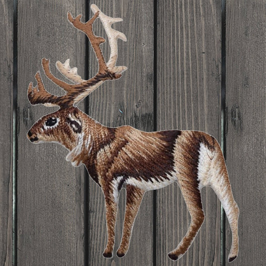 embroidered iron on sew on patch elk antlers