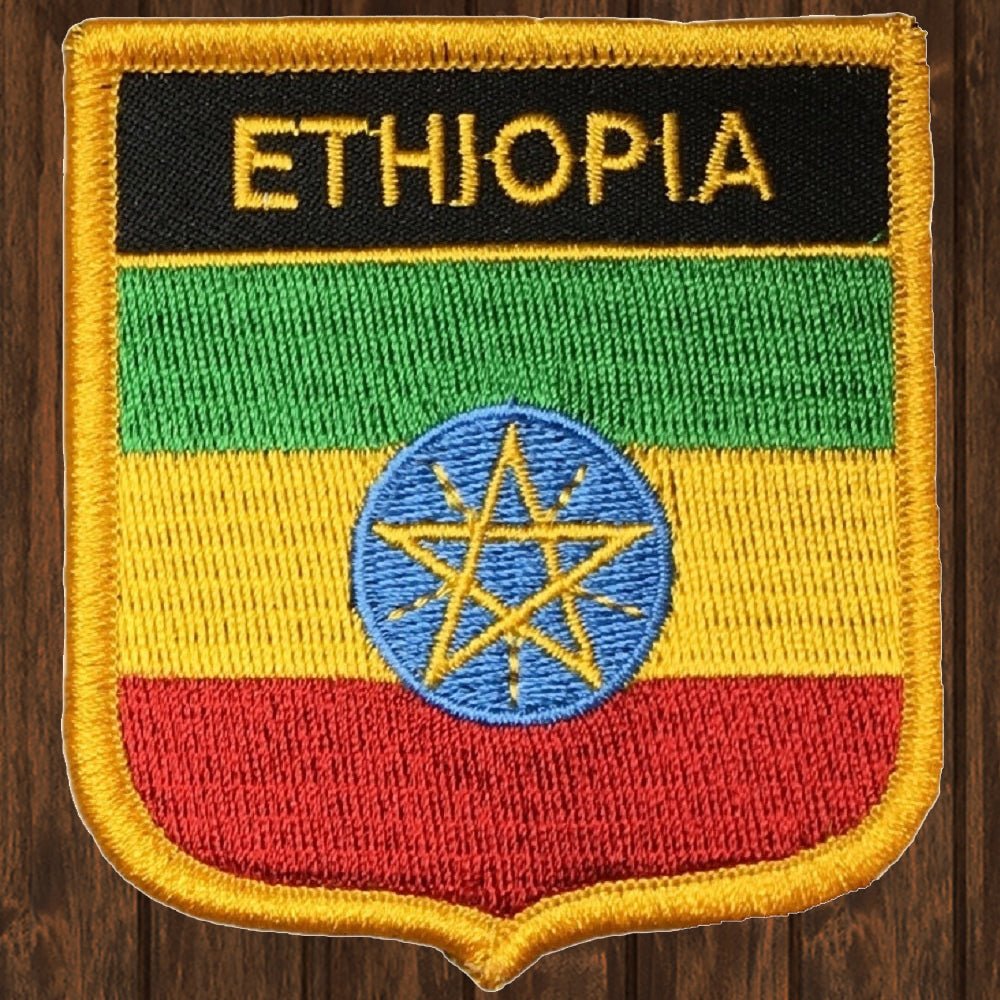 embroidered iron on sew on patch ethiopia