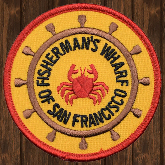 embroidered iron on sew on patch fishermans wharf