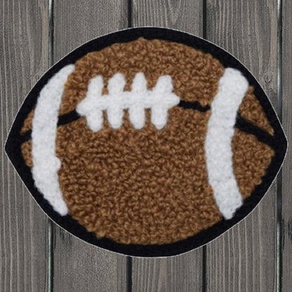 embroidered iron on sew on patch football chenille 2