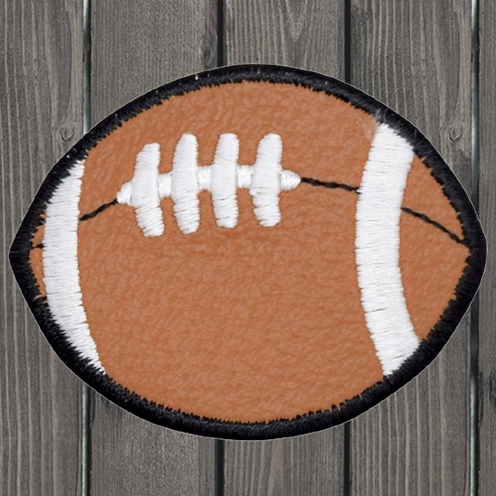 embroidered iron on sew on patch football