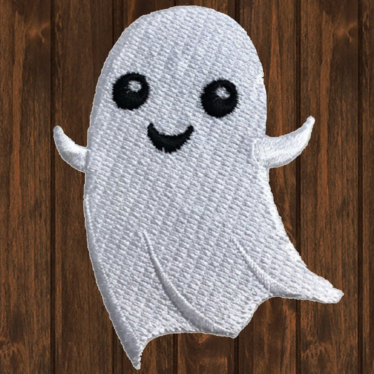 embroidered iron on sew on patch halloween friendly ghost