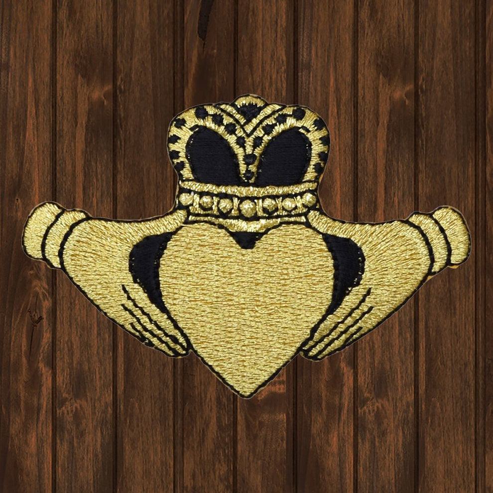 Claddagh Embroidered Patch — Iron On | Paddy's Patches