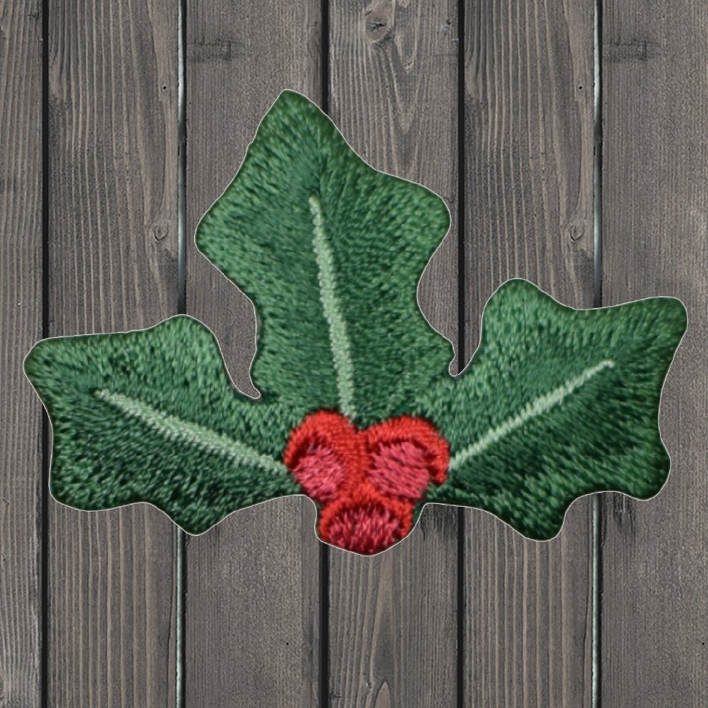 embroidered iron on sew on patch holly1