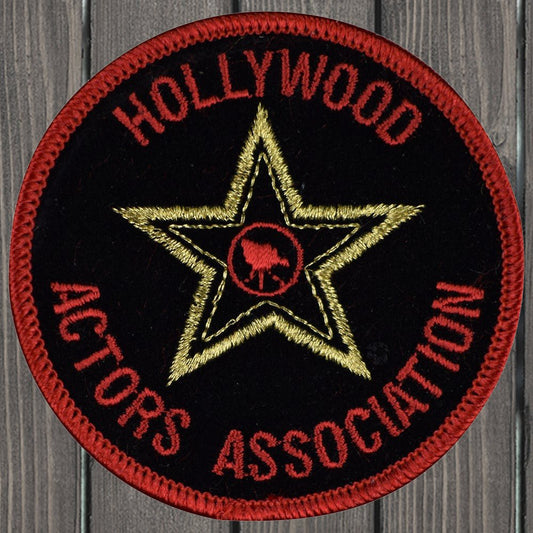 embroidered iron on sew on patch hollywood actors association