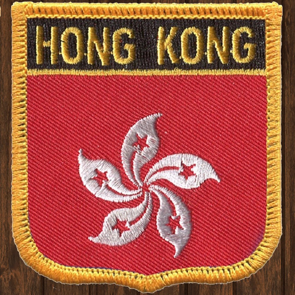 embroidered iron on sew on patch hong kong